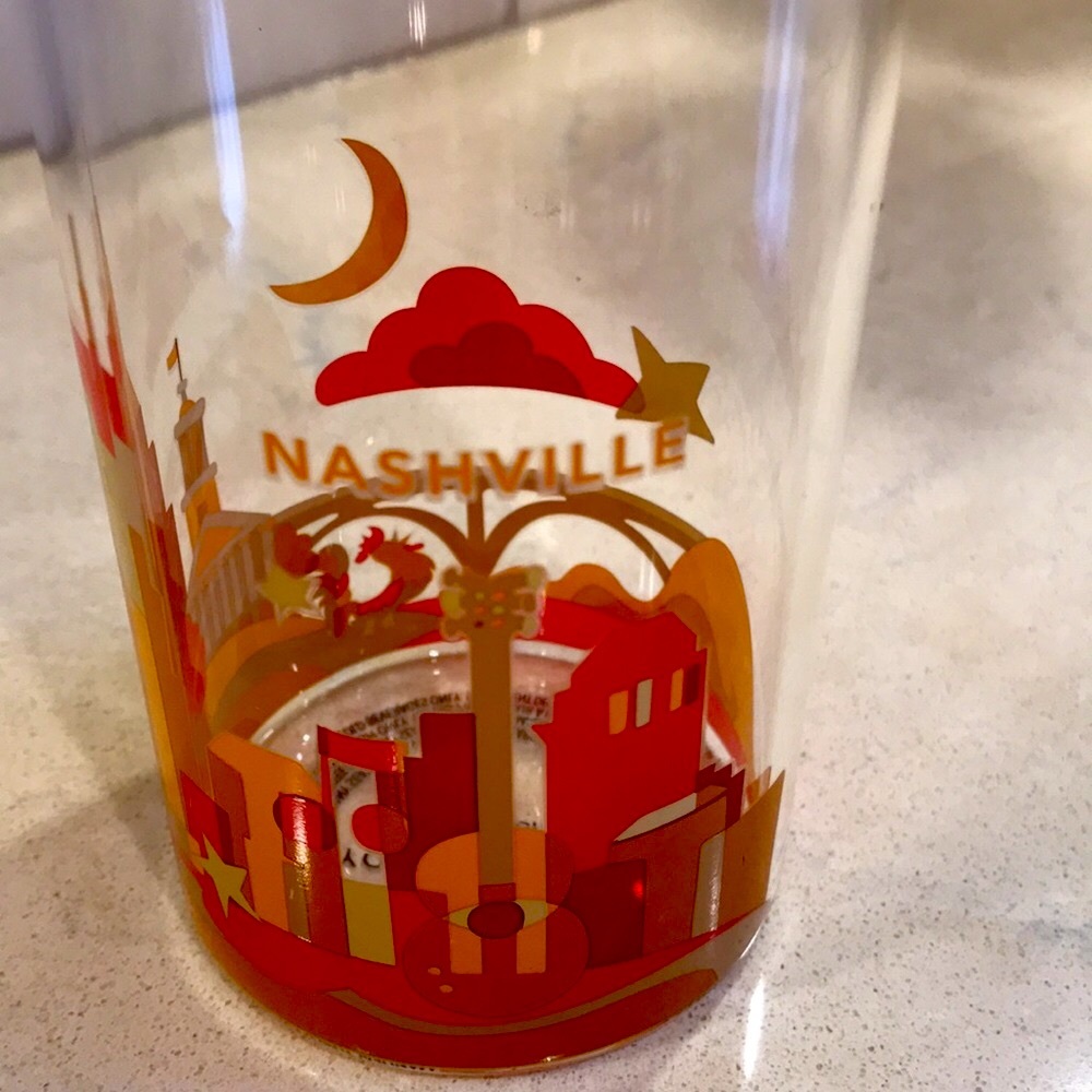 STARBUCKS “You Are Here” glass cup Nashville TN
